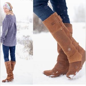 Sorel Toronto Tall Suede Waterproof Wedge Slouchy Scrunchy Boot Winter Boot 6.5